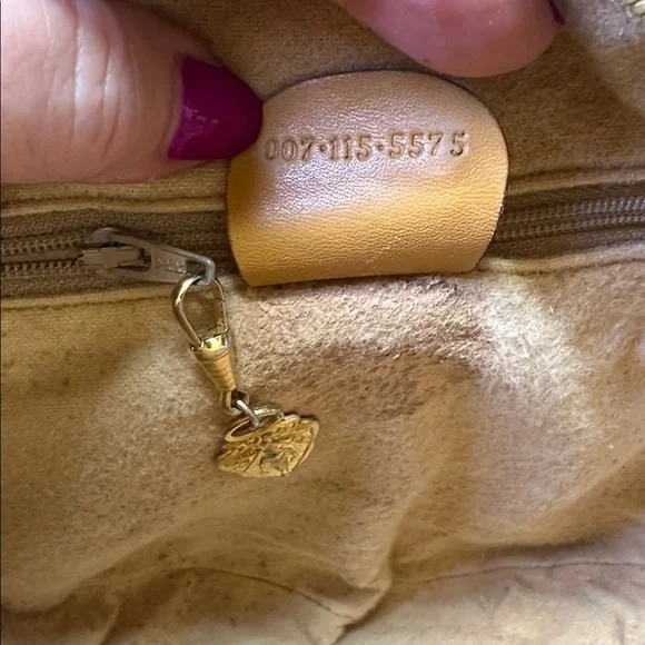 Gucci Monogram RARE Vintage 1980’s Micro GG Round Ophidia Canteen Made in Italy - Picture 11 of 14